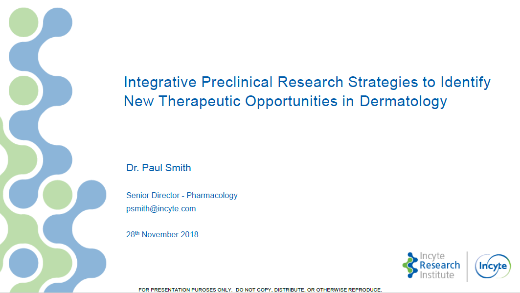 Integrative Preclinical Research Strategies to Identify New Therapeutic Opportunities in Dermatology Presentation Front Cover