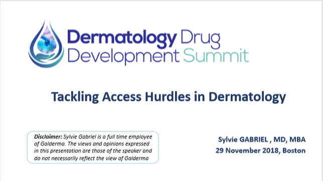Tackling Access Hurdles in Dermatology Presentation Front Cover